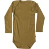 Minimalisma Organic Cotton Nebel Baby Body - Golden Leaf Sale