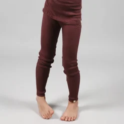 Minimalisma Sale Silk/Cotton Bieber Rib Pants - Mahogany