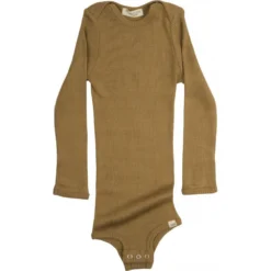 Minimalisma Silk/Cotton Bono LS Baby Body - Golden Leaf Sale