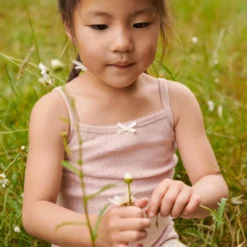 Nature Baby Pointelle Camisole - Rose Bud