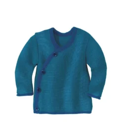 Disana Organic Merino Baby Cardigan - Navy/Blue