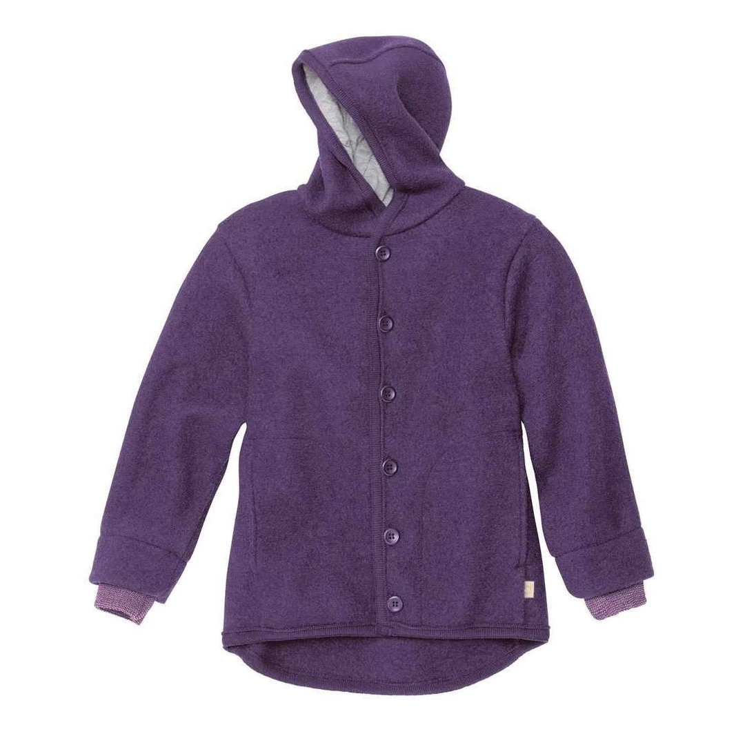 Disana Sale Boiled Wool Jacket - Plum