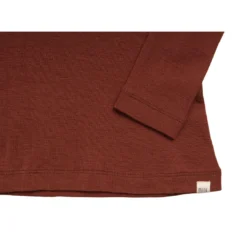 Minimalisma Womens Merino Turtleneck Top - Rhubarb