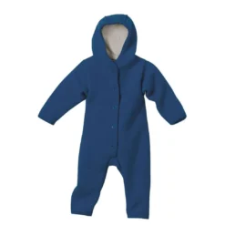 Disana Dungarees Boiled Wool Snuggle Suit - Navy
