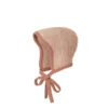 Bonnets Disana Knitted Merino Bonnet - Rose/Natural