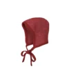 Disana Knitted Merino Bonnet - Bordeaux/Rose Bonnets