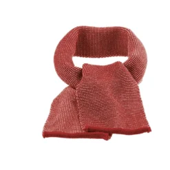 Disana Organic Merino Melange Knitted Scarf - Bordeaux/Rose Sale