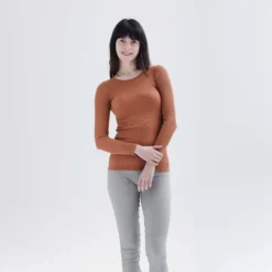 Minimalisma Womens Gerda Silk/Cotton Top - Rooibos New