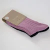 Snork Copenhagen Organic Cotton Mid-Length Socks - Vintage Pink/Black Sale