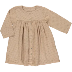 Poudre Organic Sale Organic Cotton Button Dress - Maple Sugar Flowers