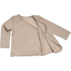 Minimalisma Merino Cross Over Cardigan - Sand