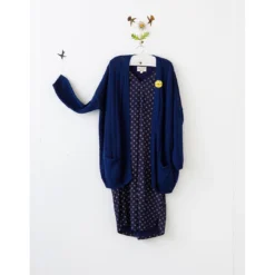 Lazybones Yellow Floral Button Brooch