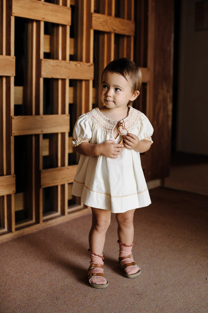 Apolina Sale Baby Verna Dress - Ivory