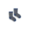 Lisa B. Baby Pin Stripe Wool & Cashmere Socks - Denim