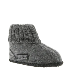 Bergstein Cozy Adults Wool Slipper - Grey Booties & Slippers