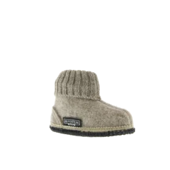 Bergstein Cozy Kids Wool Slipper - Beige