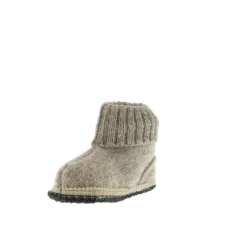 Bergstein Cozy Kids Wool Slipper - Beige