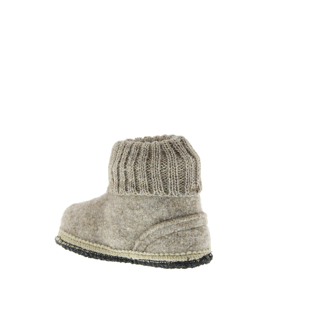 Bergstein Cozy Kids Wool Slipper - Beige