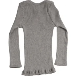 Minimalisma Silk/Cotton Belfast LS Envelope Top - Grey Melange (0-2) Sale