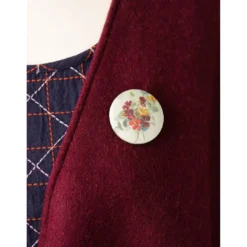 Lazybones Nasturtium Brooch Womens