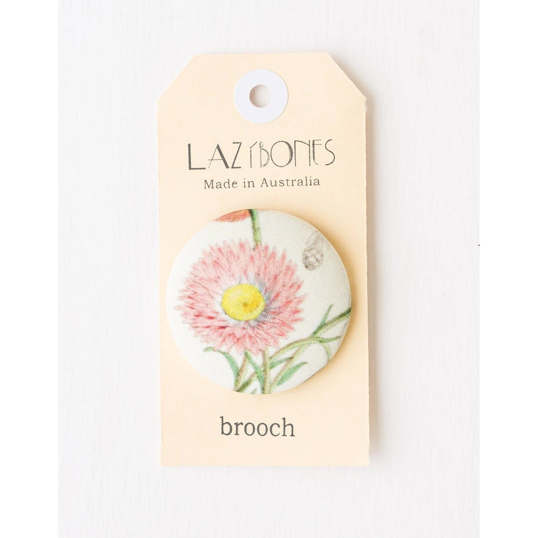 Lazybones Womens Paper Daisy Brooch