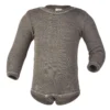 Engel Wool/Silk Bodysuit Long Sleeved - Walnut Bodies & Jumpsuits