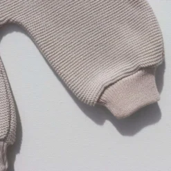 Selana Organic Cotton Baby Dungarees - Dune