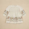 Apolina Sale Kari Smock Dress - Folk Floral Cream