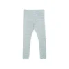 Serendipity Organics Organic Cotton Child Leggings - Lake/Off White Stripe Leggings & Pants