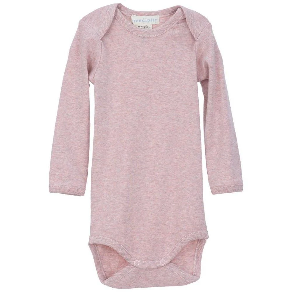Serendipity Organics Organic Cotton Baby Body - Pink Melange Sale