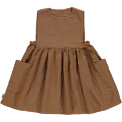 Poudre Organic Organic Cotton Mangue Dress - Brown Sugar