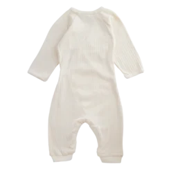 Nature Baby Bodies & Jumpsuits Pointelle Kimono Stretch & Grow - Natural