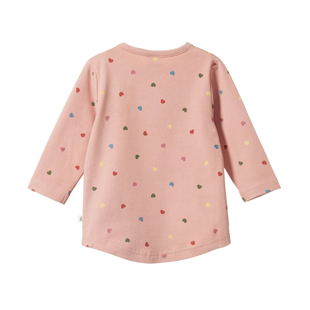 Nature Baby Everyday Tee - Heart Tulip Print