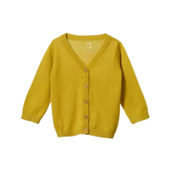 Nature Baby Sale Light Cotton Knit Cardigan - Sunny (last One - 0-3m)