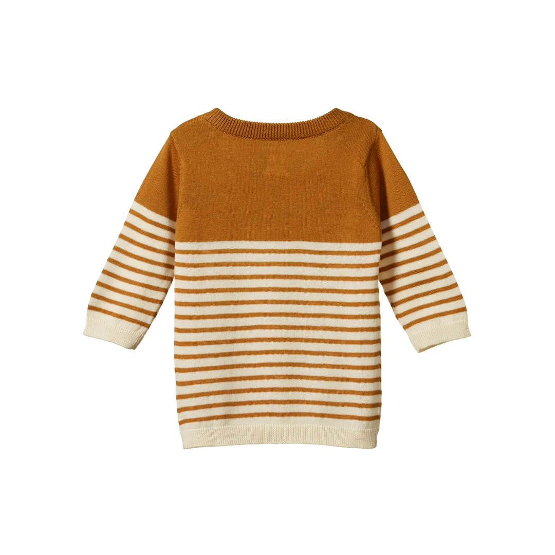 Nature Baby Sale Light Cotton Knit Jumper - Harvest Sailor Stripe