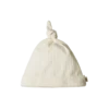 Nature Baby Merino Pointelle Knotted Beanie - Natural New