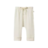 Nature Baby New Merino Pointelle Drawstring Pants - Natural