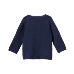 Nature Baby Sale Merino Knit Cardigan - Navy