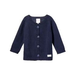 Nature Baby Sale Merino Knit Cardigan - Navy