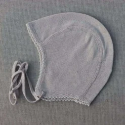 Selana Organic Cotton Baby Bonnet - Natural