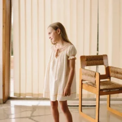 Apolina Verna Smock Dress - Ivory Sale