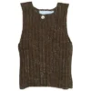 Serendipity Organics Sale Baby Alpaca Rib Vest - Capers