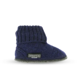 Bergstein Cozy Adults Wool Slipper - Dark Blue