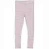 Serendipity Organics Organic Cotton Child Leggings - Lilac/Off White Stripe