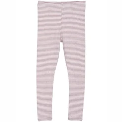 Serendipity Organics Organic Cotton Child Leggings - Lilac/Off White Stripe