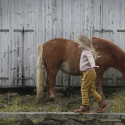 Minimalisma Sale Organic Cotton Nordic Pants - Golden Leaf