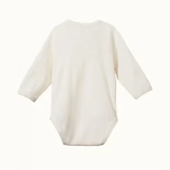 Nature Baby Bodies & Jumpsuits Pointelle Kimono Bodysuit - Natural