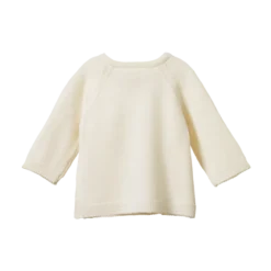 Nature Baby Merino Knit Kimono Jacket - Natural New