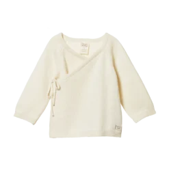 Nature Baby Sale Merino Knit Kimono Jacket - Natural