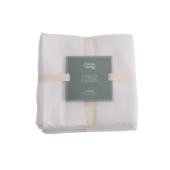 Nature Baby Organic Cotton & Bamboo Nappy Square - 6 Pack New